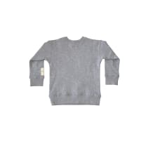 Grey Sweatshirt with Denim Patch