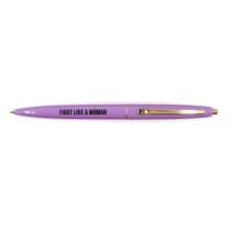 Fight Like A Woman Pen in Purple with Gold Accents