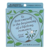 Oscar Wilde To Love Oneself Compact Mirror | Pocket Face Mirror