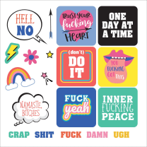 Inner F*cking Peace Stickers | A Sticker Book to Let Sh*t Go and Shine | Over 750 Decals