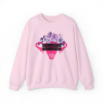 Mind Your Own Damn Business Flower Uterus Pro-Choice Unisex Heavy Blend™ Crewneck Sweatshirt