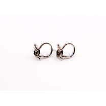 Whimsical White Gold Horseshoe Earrings