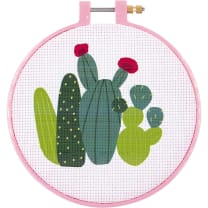 Cactus Crosstitch Kit | Embroidery Crafts Tool Set