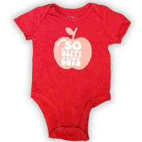 The Everyday Graphic Baby Onesie: So Berry Cute - Size: 6-9 months