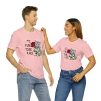 It's Fun to be a Hoe Jersey Short Sleeve Tee [Multiple Color Options] with Kitten Motif