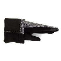 Herringbone Touch Screen Women's Gloves | Glamorous Retro Styling with 3-Button Accent