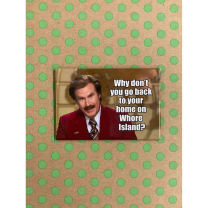 Why Don't You Go Back To Your Home On Whore Island Fridge Magnet | 2" x 3"