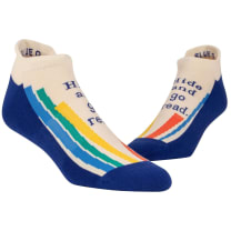 Hide and Go Read Unisex Sneaker Socks [2 Size Options] | Book Lover | BlueQ at GetBullish