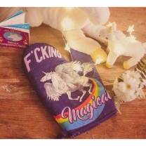 F'cking Magical Cute Unicorn Design Oven Mitt | Kitchen Thermal Single Pot Holder