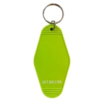 Bird Nerd Motel Style Keychain in Lime Green