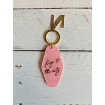 Key To The City Pink Motel Key Tag | Acrylic