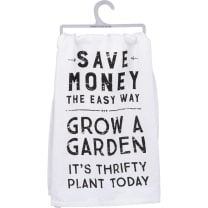 Grow A Garden Funny Snarky Dish Cloth Towel / Novelty Silly Tea Towels / Cute Hilarious Farmhouse Kitchen Hand Towel