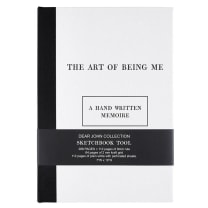 The Art of Being Me Journal | Linen Covered Combination Notebook and Sketchbook | 7" x 10" H