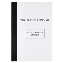 The Art of Being Me Journal | Linen Covered Combination Notebook and Sketchbook | 7" x 10" H