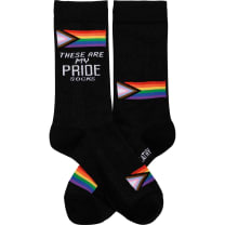 These Are My Pride Socks | LGBTQ+ Rainbow and Black | Gift for Her Him They