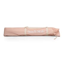 Summerland Beach Umbrella - Pink Salt Stripe