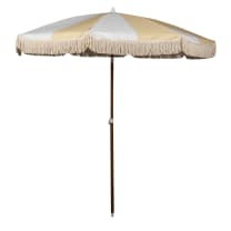 Summerland Beach Umbrella - Limoncello Stripe