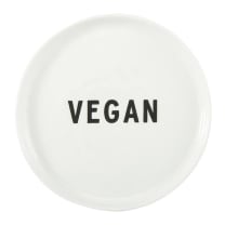 Set of 3 Vegan Ceramic Dish 5.25" Appetizer Plates