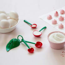 Mon Cherry Measuring Spoons and Egg Separator | Baking Tools