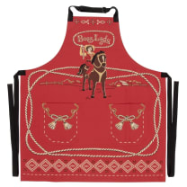 Boss Lady Cowgirl Western Retro Funny Cooking and BBQ Apron 2 Pockets Adjustable Strap 100% Cotton | BlueQ at GetBullish