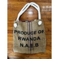 Handmade Burlap Tote Bag