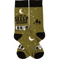 I Like To Sleep Around Socks | Camper RV Motif | Unisex