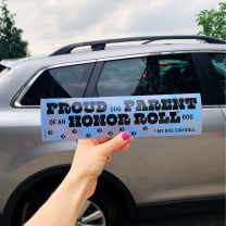 Proud Dog Parent of an Honor Roll Doll (My Dog Can Roll) Bumper Sticker