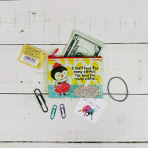 I Don't Have Too Many Clothes Recycled Material Coin Purse | Recycled Material | 3"h x 4"w | BlueQ at GetBullish