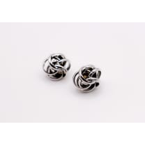 Italian Silver Floral Earrings