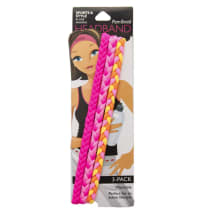 3 Pack Party Girl Pom Braid Headband | Single Pom Braid Hairbands