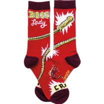 Boss Lady Pen + Red Socks Gift Set