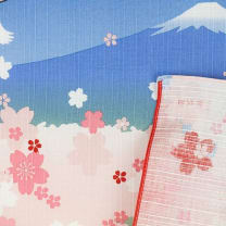 Mt.Fuji  Cherry Blossoms Bento Wrapping Cloth | Japanese Fabric Wrapping Furoshiki | 19.68" x 19.68"