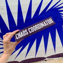 Chaos Coordinator / Director Of Sarcasm Reversible Wooden Desk Plate