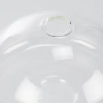 Standing Mushroom Mini Vase In Clear Transparent Glass | 4.25" Tall