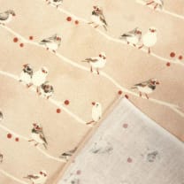 Pink Birds Tenugui Hankie Handkerchief | Japanese Hand Cloth | 13.38" x 16.92"