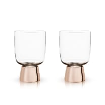 Set of 2 Raye Copper Footed Cocktail Tumblers in Gift Box | Gift for Her