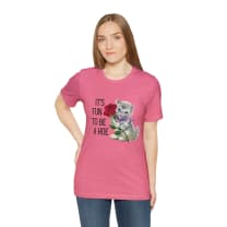 It's Fun to be a Hoe Jersey Short Sleeve Tee [Multiple Color Options] with Kitten Motif