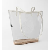 The Ada Vinyl Beach Tote - Clear