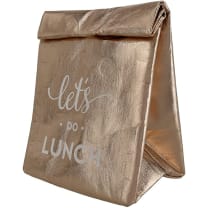 Let's Do Lunch Insulated Bag in Rose Gold