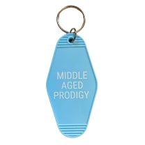 Middle Aged Prodigy Motel Style Keychain in Blue