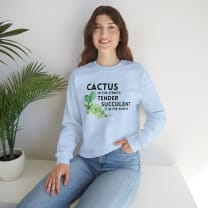 Cactus in the Streets Tender Succulent in the Street Unisex Heavy Blend™ Crewneck Sweatshirt