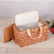 Poppy Personal Picnic Basket - Color: Beige