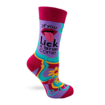 If You Lick It They Will Come Funny Women's Crew Socks