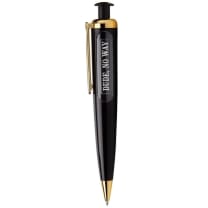 Predict A Pen | Black and Gold Clickable Pen with Hilarious Answers & Advice