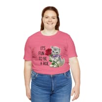 It's Fun to be a Hoe Jersey Short Sleeve Tee [Multiple Color Options] with Kitten Motif