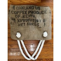 Handmade Burlap Tote Bag