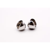 Italian Silver Peanut-Shaped Earrings