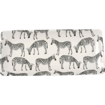 Zebra Rectangular Platter | Serving Dish Tray Plate | 9.50" x 4.50"