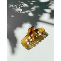 Velvet Claws Hair Clip | Petite Profesh Collection Amber | Claw Clip in Velvet Travel Bag