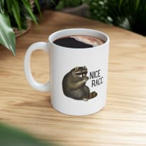 Nice Racc Ceramic Mug 11oz - Size: 11oz